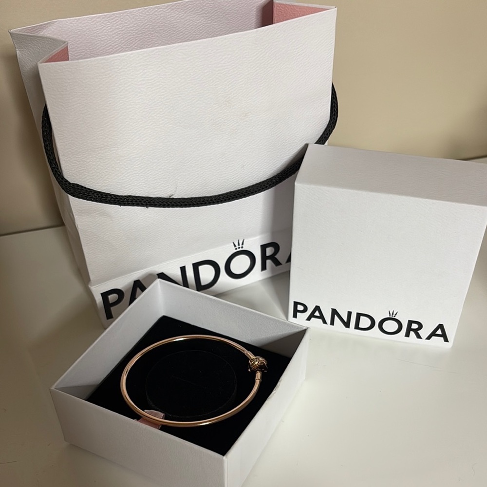 Pandora Rose Gold Bangle Bracelet